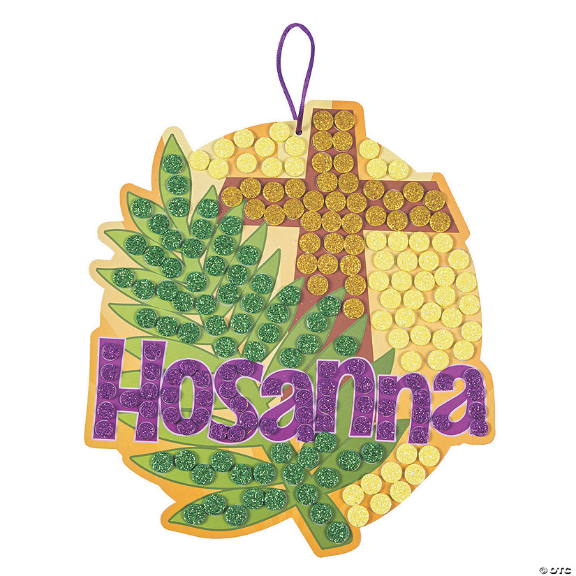 Palm Leaf Hosanna Mosaic Craft Kit - Makes 12 Image