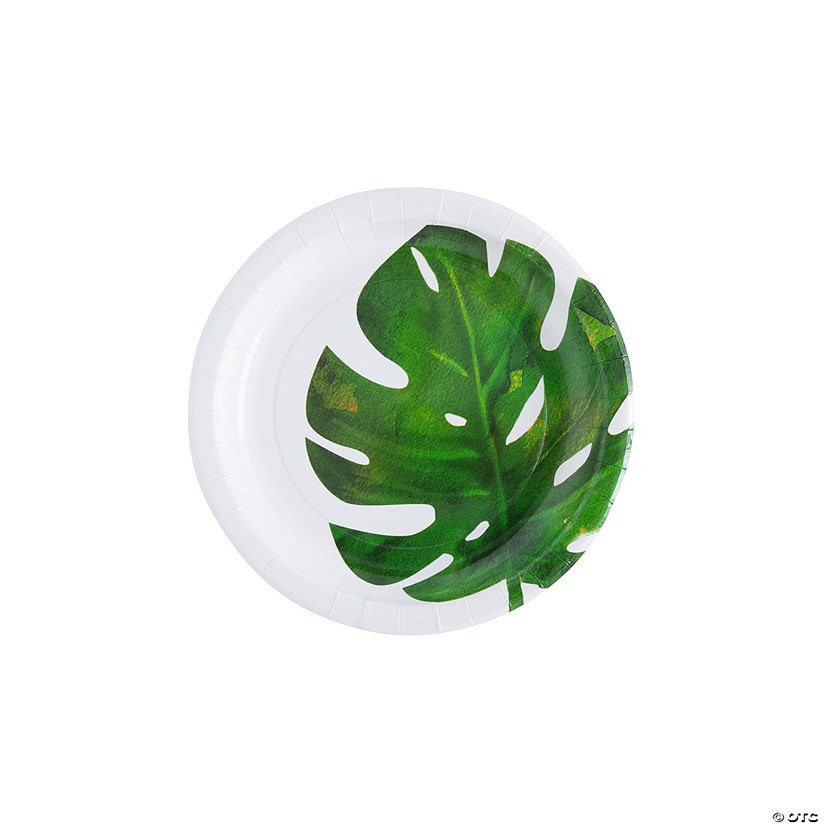 Palm Leaf Paper Dessert Plates - 8 Ct. Image