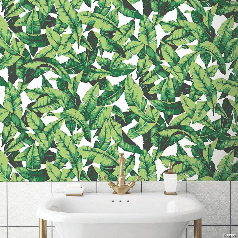 Palm Leaf Peel & Stick Wallpaper Image