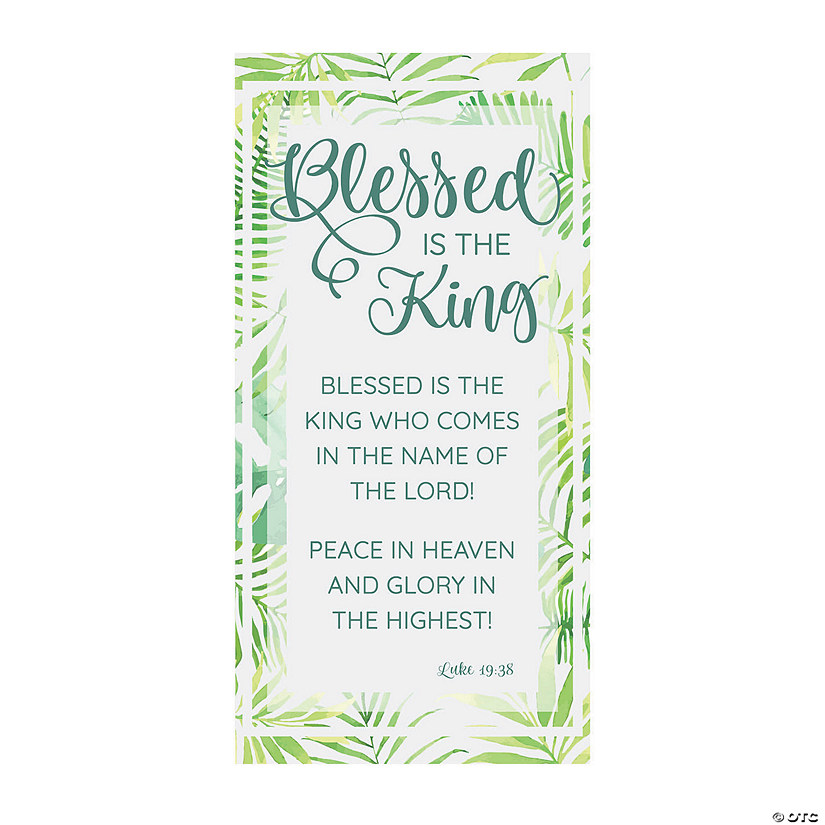 Palm Sunday Blessed is the King Backdrop Banner Image