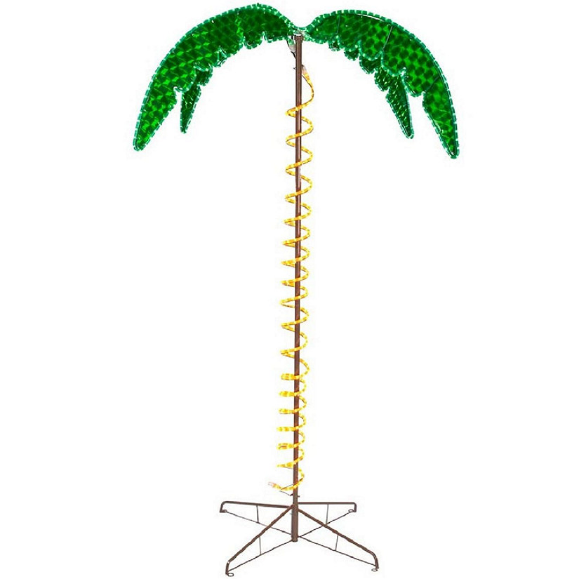 Palm Tree Ropelight Lighted Decoration 7 Feet Tall