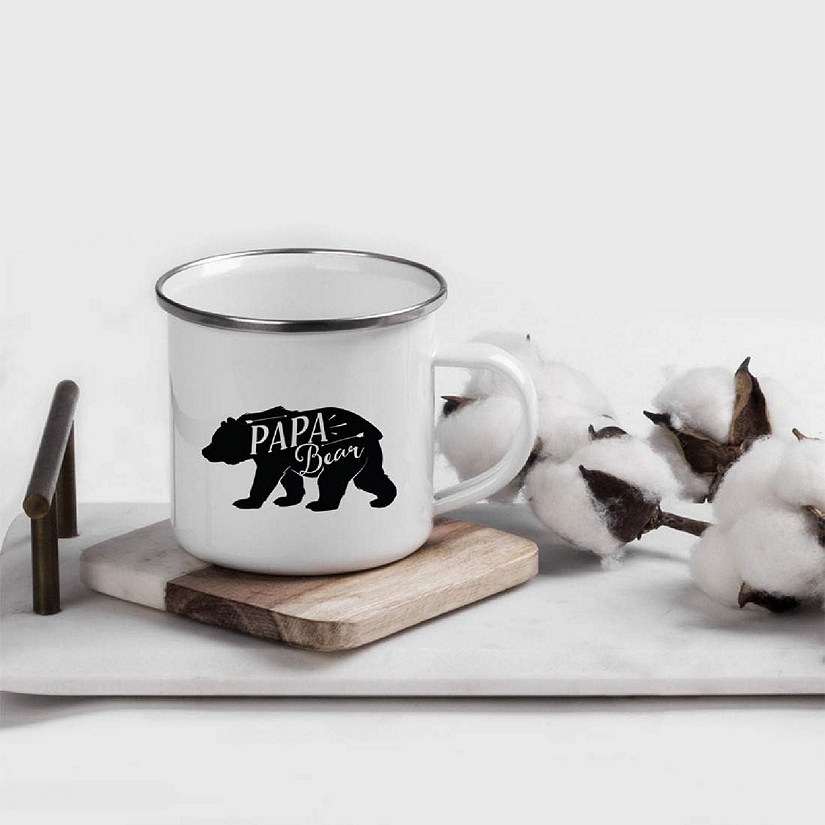 Papa Bear Coffee Metal Camping Mug Image