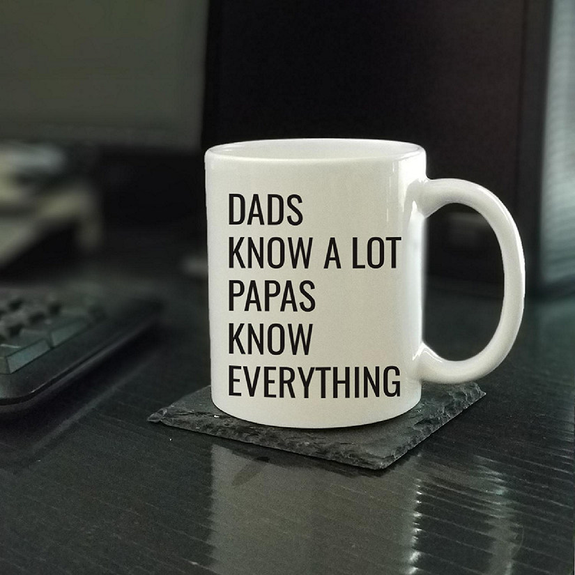 Papas Know Everything Ceramic Mug Image