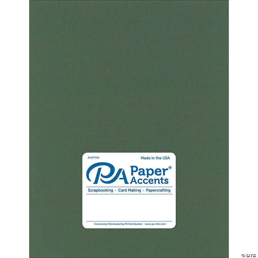 Paper Accents Cardstock 8.5"x 11" Pearlized 105lb Moss 25pc&#160; &#160;&#160; &#160; Image