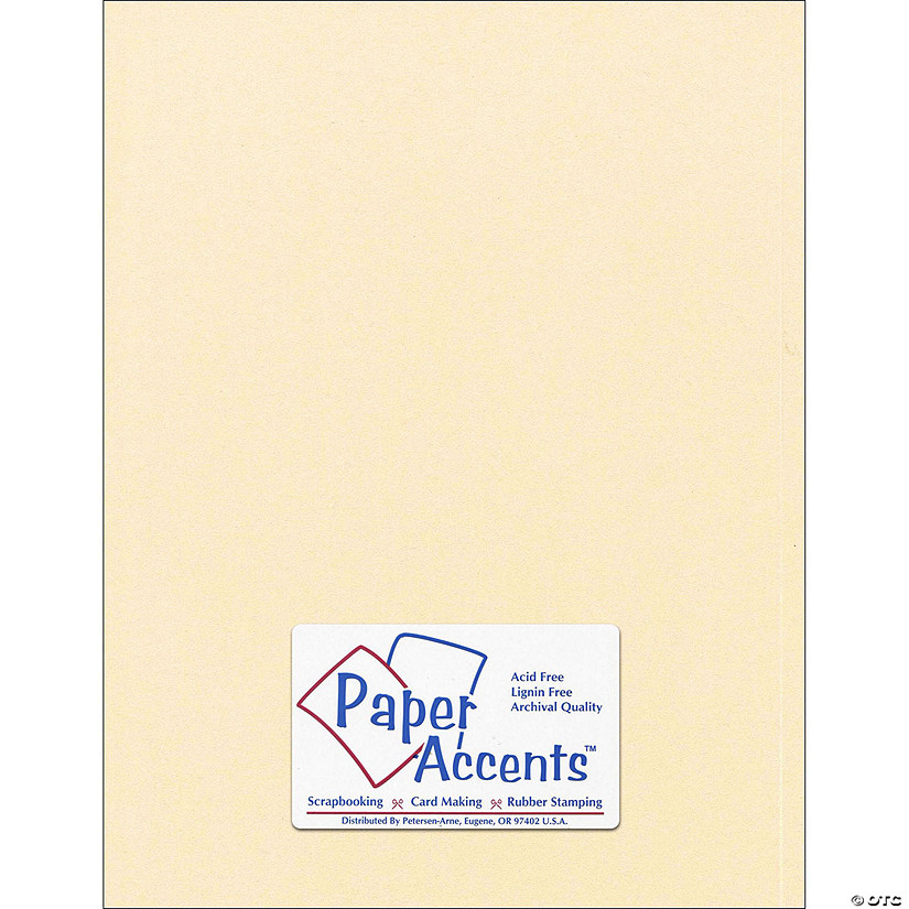 Paper Accents Cardstock 8.5"x 11" Pearlized 98lb Cornsilk 25pc&#160; &#160;&#160; &#160; Image
