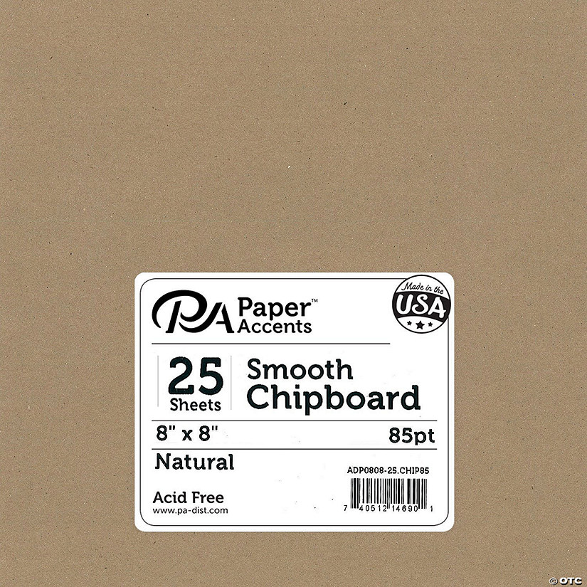 Paper Accents Chipboard 8"x 8" 2X Heavy 85pt Natural 25pc&#160; &#160;&#160; &#160; Image