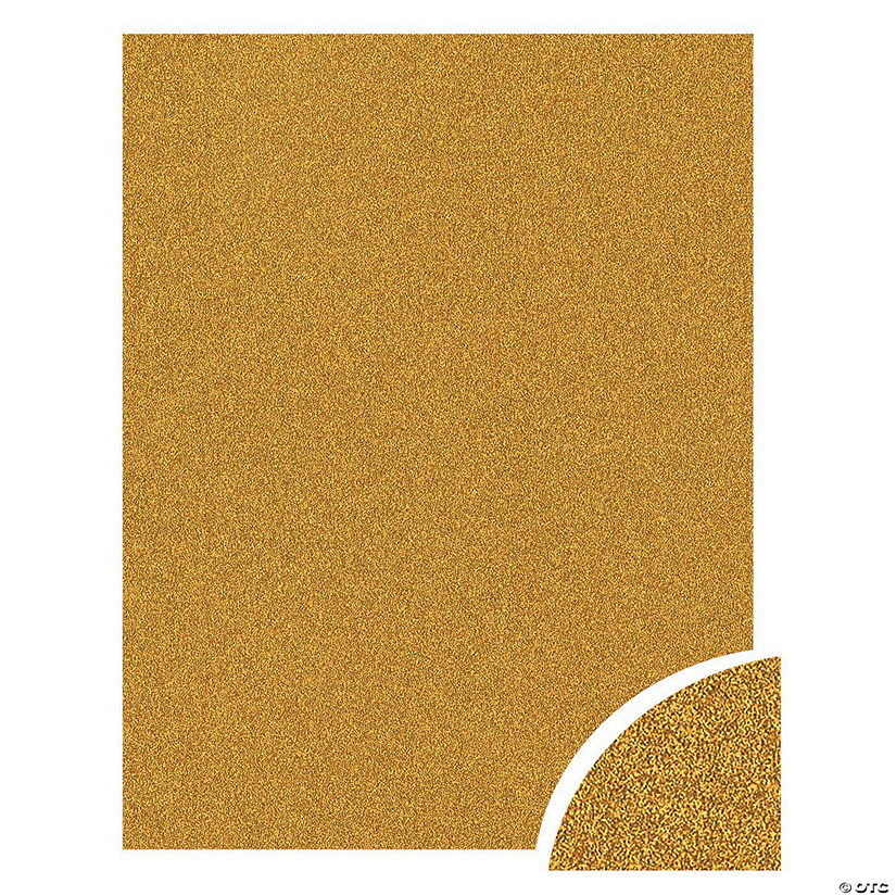 Paper Accents Glitter Cardstock 22"x 28" 85lb 10pc Gold UPC&#160; &#160;&#160; &#160; Image