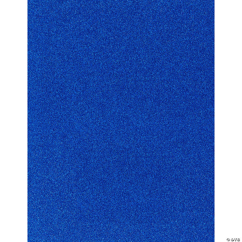 Paper Accents Glitter Cardstock 8.5"x 11" 85lb Ultra Marine UPC 15pc Image