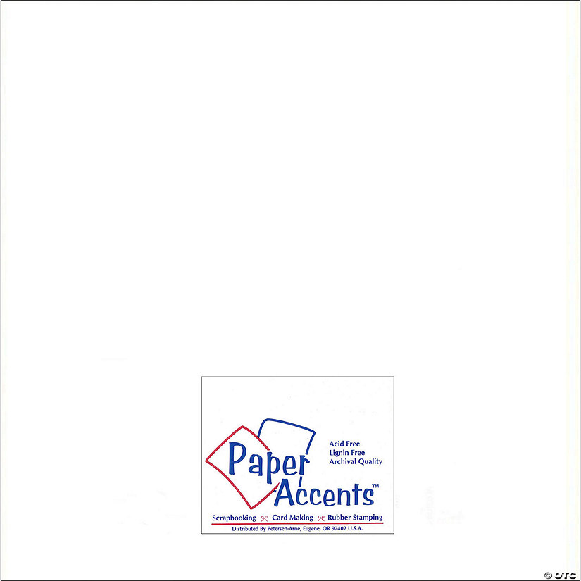 Paper Accents Pearlized 12x12 25pc 80lb White Image