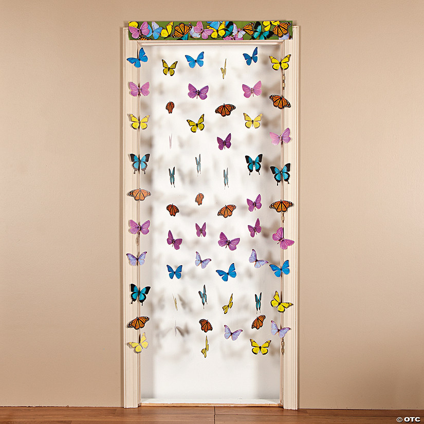 Paper Butterfly Hanging Door Curtain Image