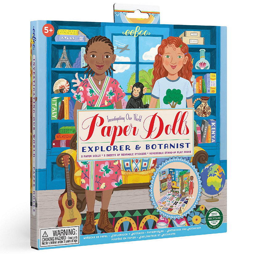 Paper Dolls: Explorer &amp; Botanist - Includes 2 Paper Dolls, 5+ Image