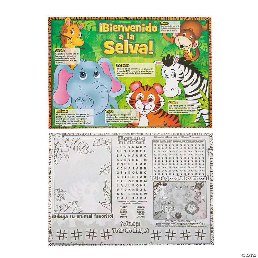 Paper Jungle Place Mat - Spanish - 1000 Pc. Image