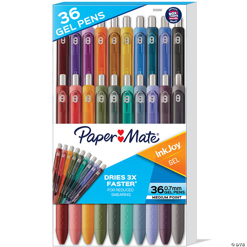 Paper Mate InkJoy Gel Pens, Medium Point (0.7 mm), Assorted, 36 Count Image
