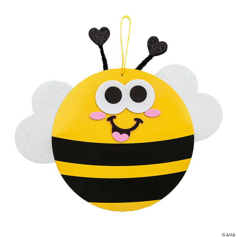 Paper Plate Bee Sign Craft Kit Makes 12