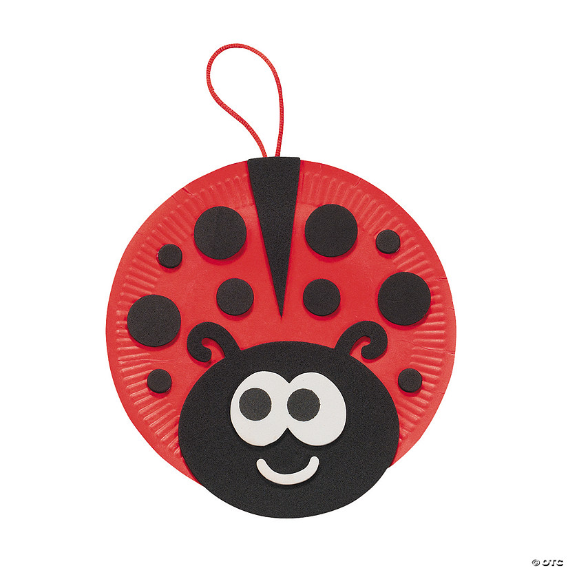Paper Plate Ladybug Craft Kit - Makes 12 Image