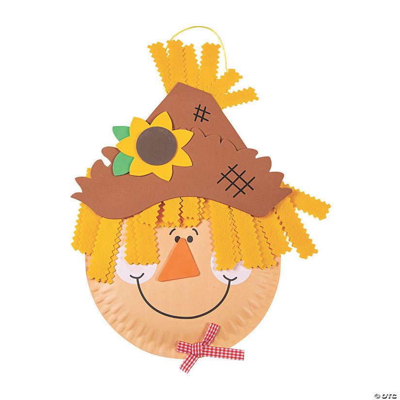 Paper Plate Scarecrow Craft Kit - Makes 12 Image