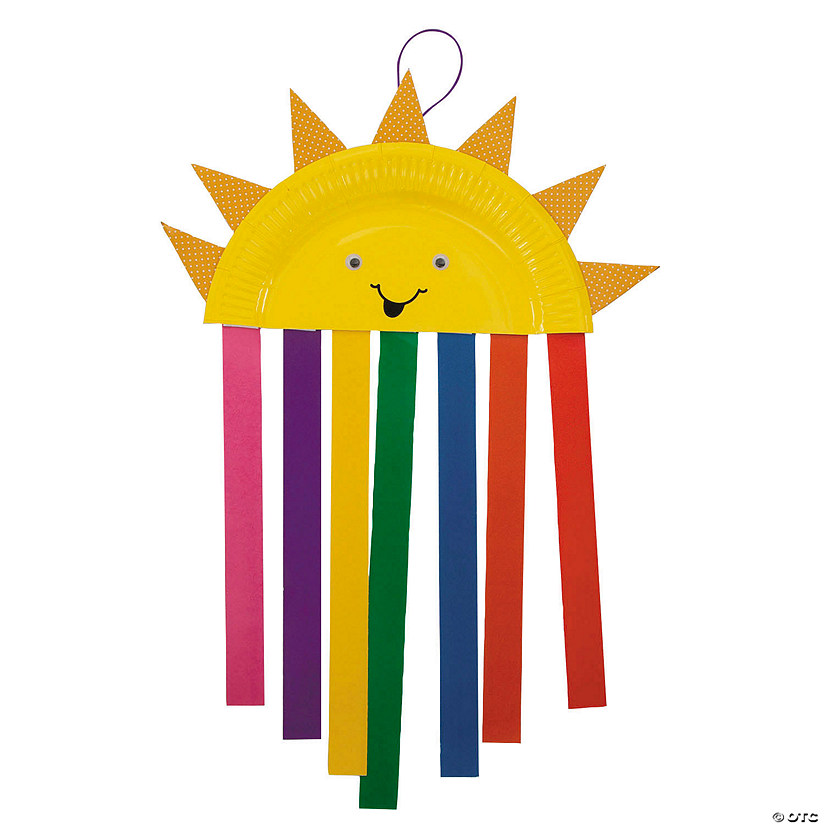 Paper Plate Sun & Rainbow Craft Kit