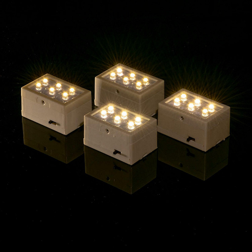 PaperLanternStore Fantado MoonBright BULK PACK (6) 6-LED Luminary / Luminaria Bag Lights, Warm White (Battery Powered) Image
