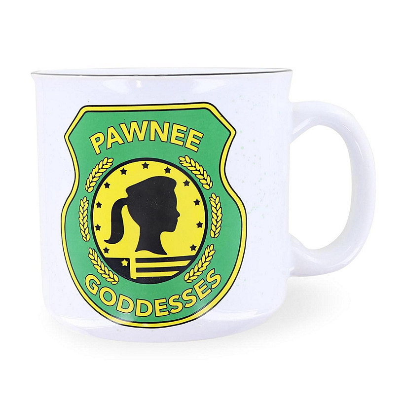 Parks and Recreation Pawnee Goddesses 20oz Ceramic Camper Mug Image