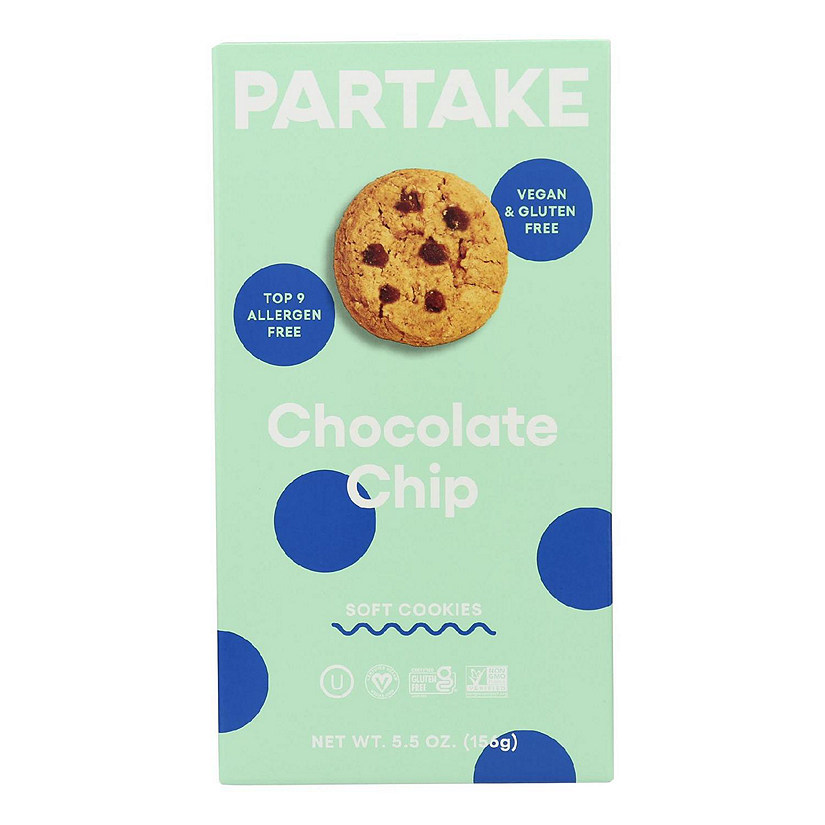 Partake Mini Cookies Snack Packs, Chocolate Chip