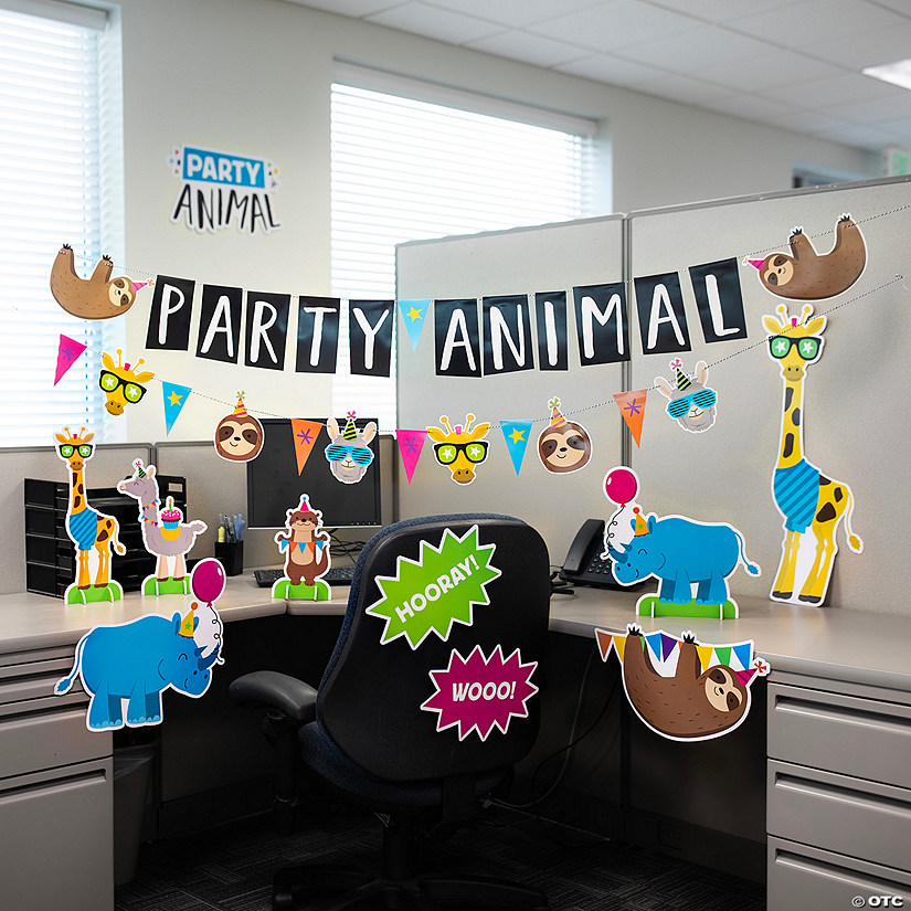 Party Animal Desk Decorating Kit - 12 Pc. | Oriental Trading