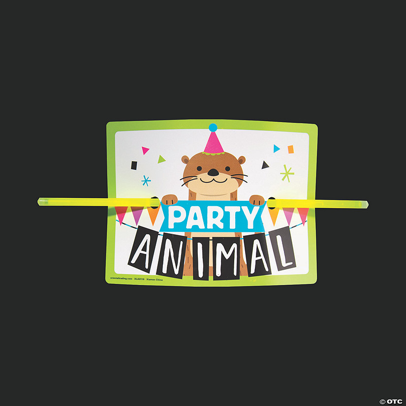 Party Animal Glow Bracelets with Card Image