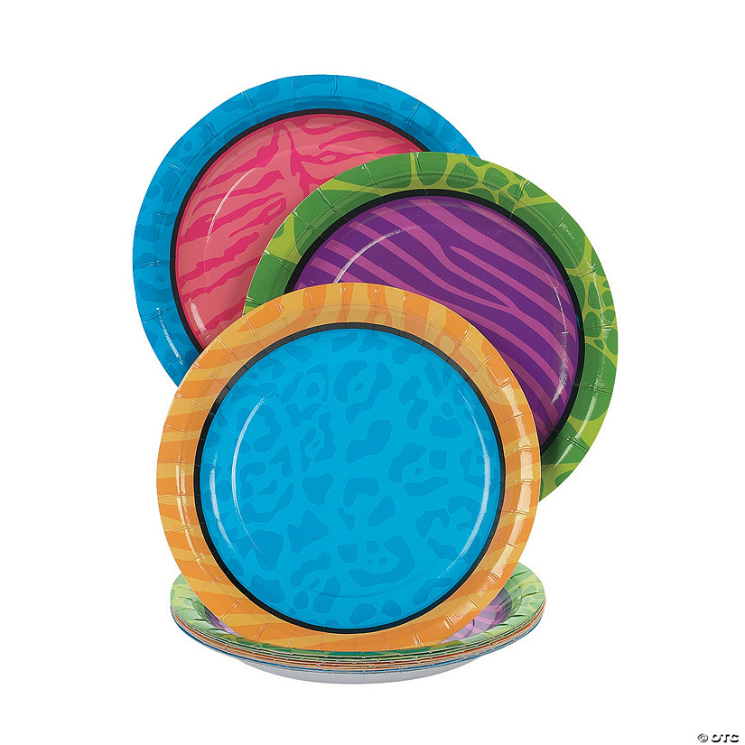 Party Animal Paper Dessert Plates