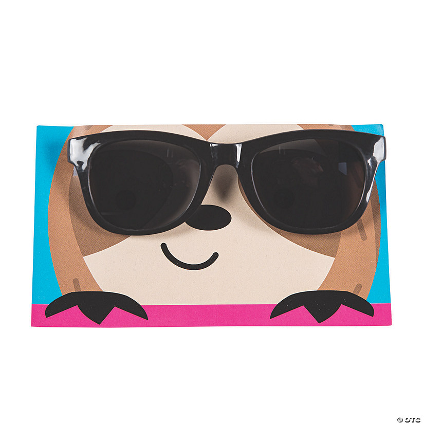 Party Animal Sunglasses with Card - 12 Pc. Image