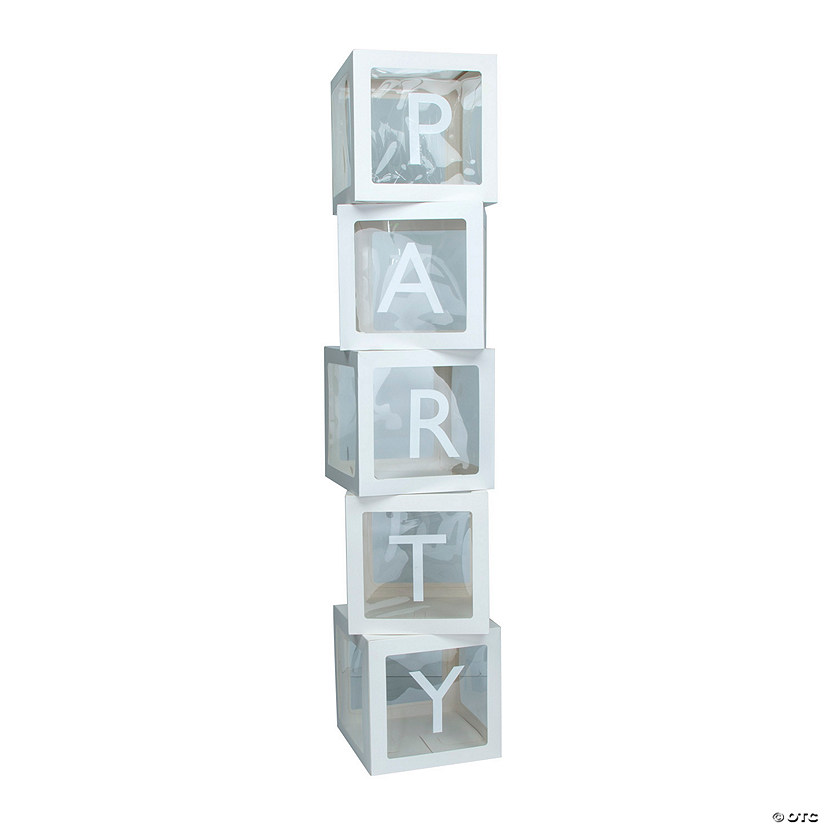 Party Balloon Block Boxes - 5 Pc. Image