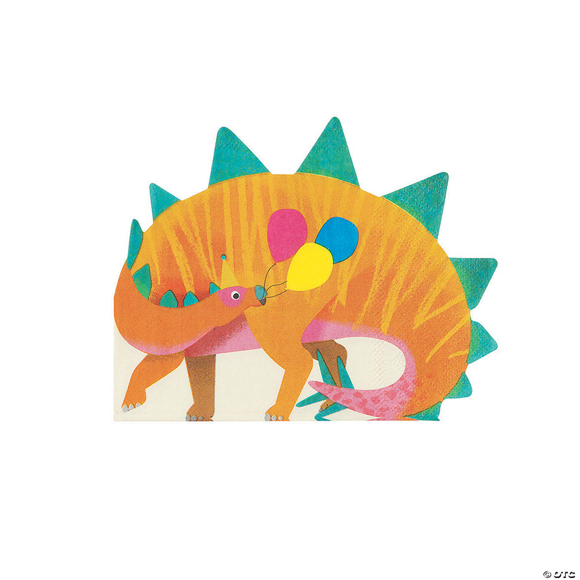 Party Dinosaur-Shaped Napkins - 16 Pc. Image