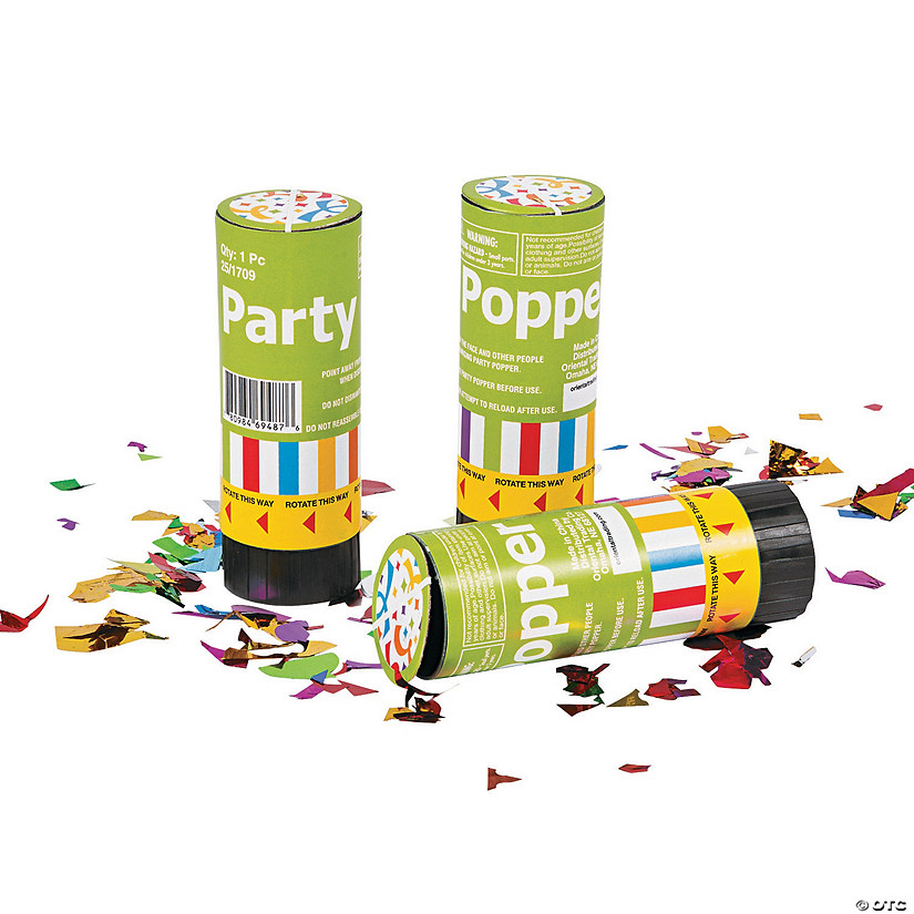 Party Poppers - 12 Pc. Image