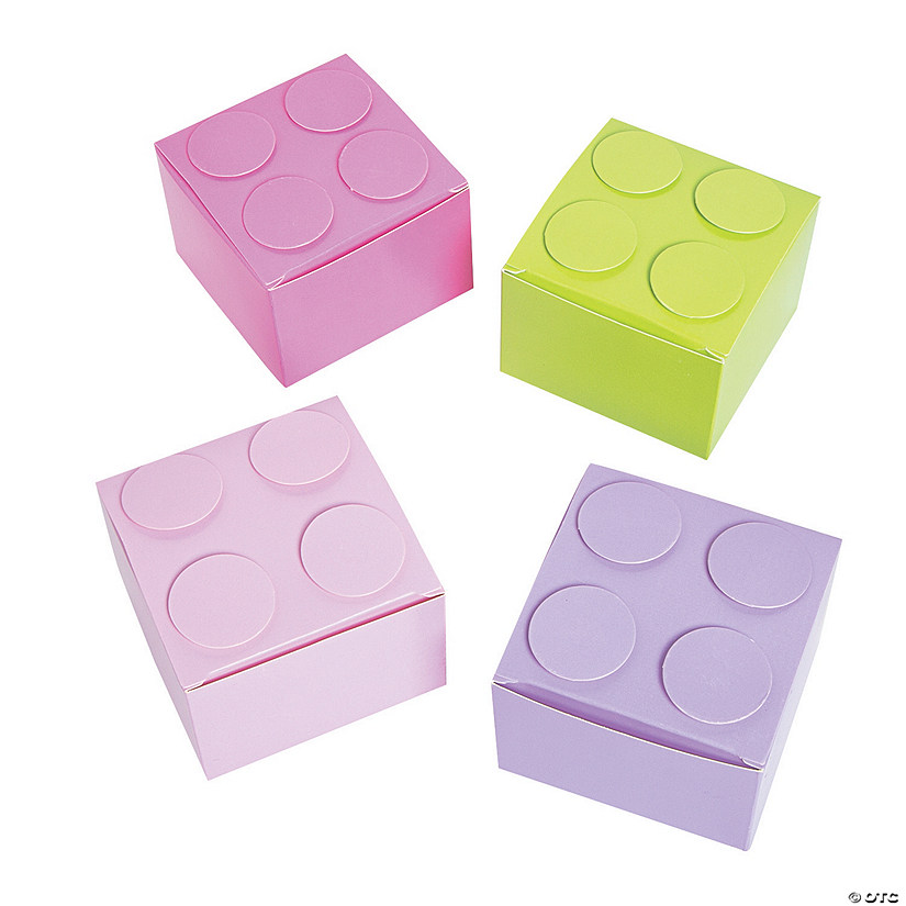 Pastel Color Brick Favor Boxes Oriental Trading