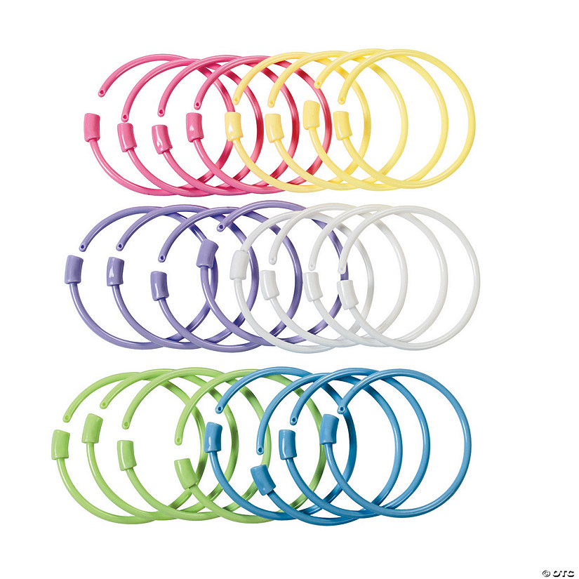 Pastel Pony Bead Bracelets - 24 Pc. Image