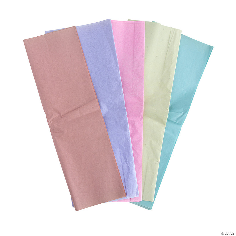 Pastel Tissue Paper Assortment 50 Pc. Oriental Trading