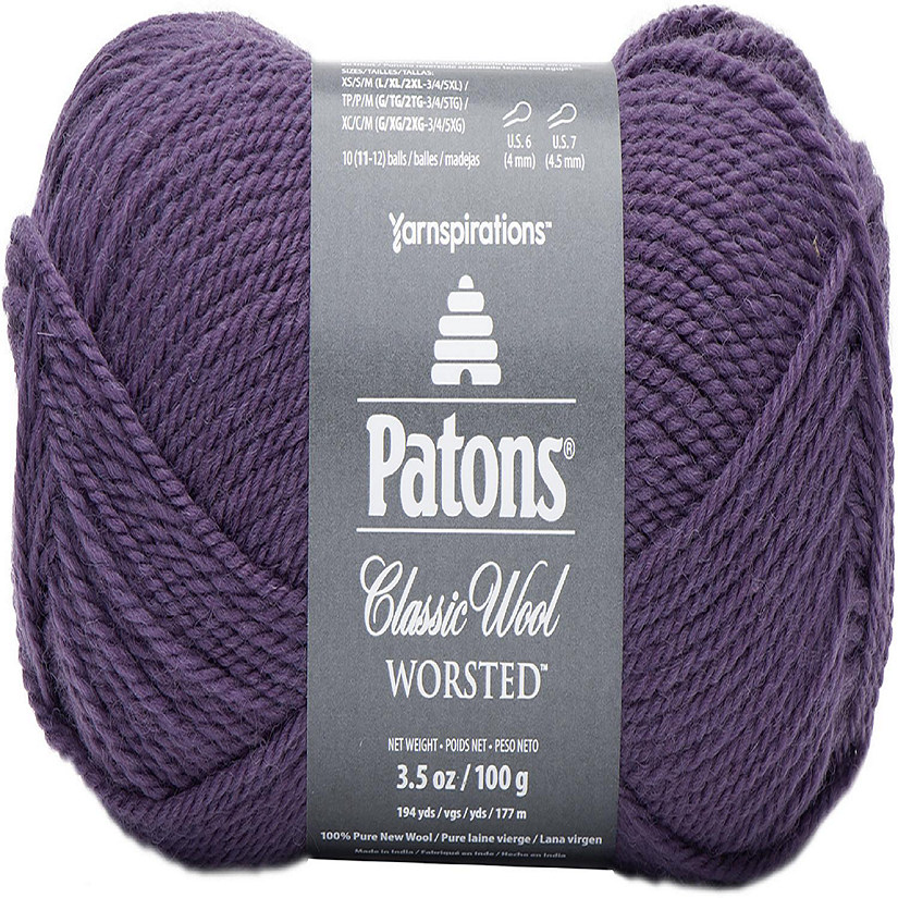 Patons Classic Wool Yarn-Gray Plum Image