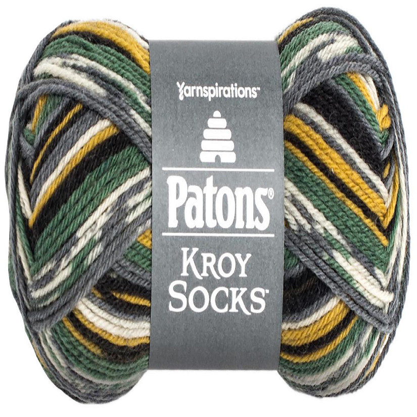 Patons Kroy Socks Yarn-Greener Pastures Jacquard Image