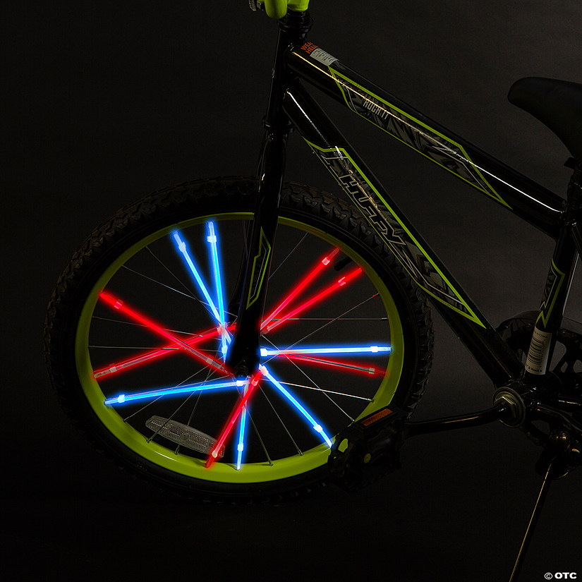 Patriotic Bicycle Spoke Glow Sticks - 24 Pc. Image