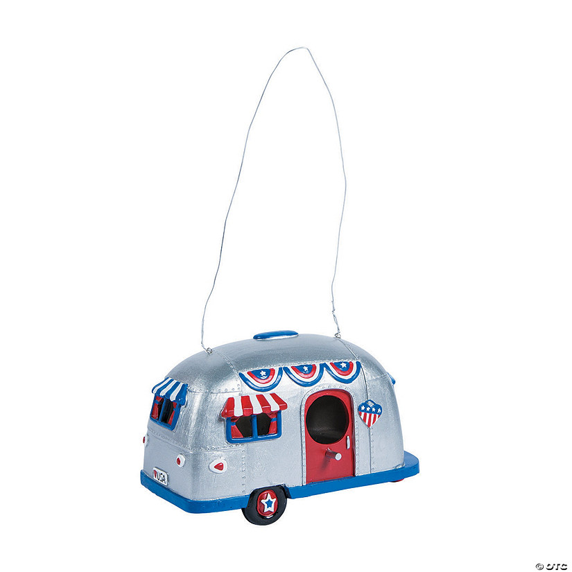 Patriotic Camper Birdhouse Image