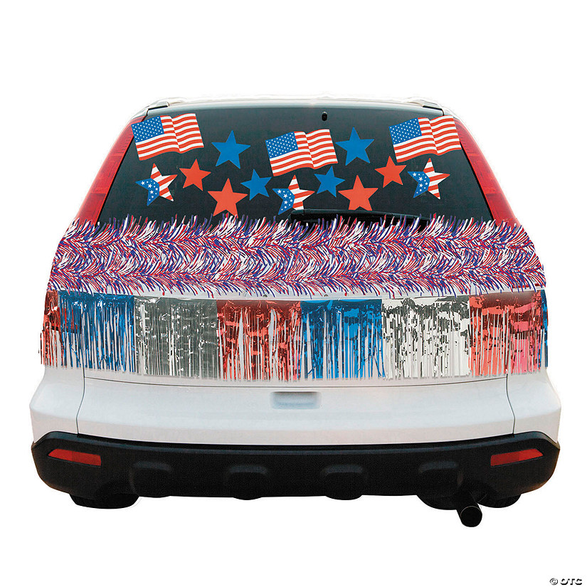 Patriotic Car Parade Decorating Kit - 34 Pc. Image