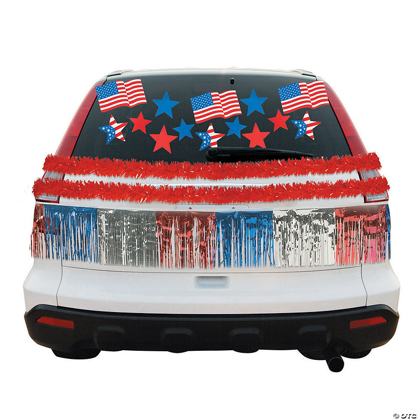 Patriotic Car Parade Decorating Kit Image