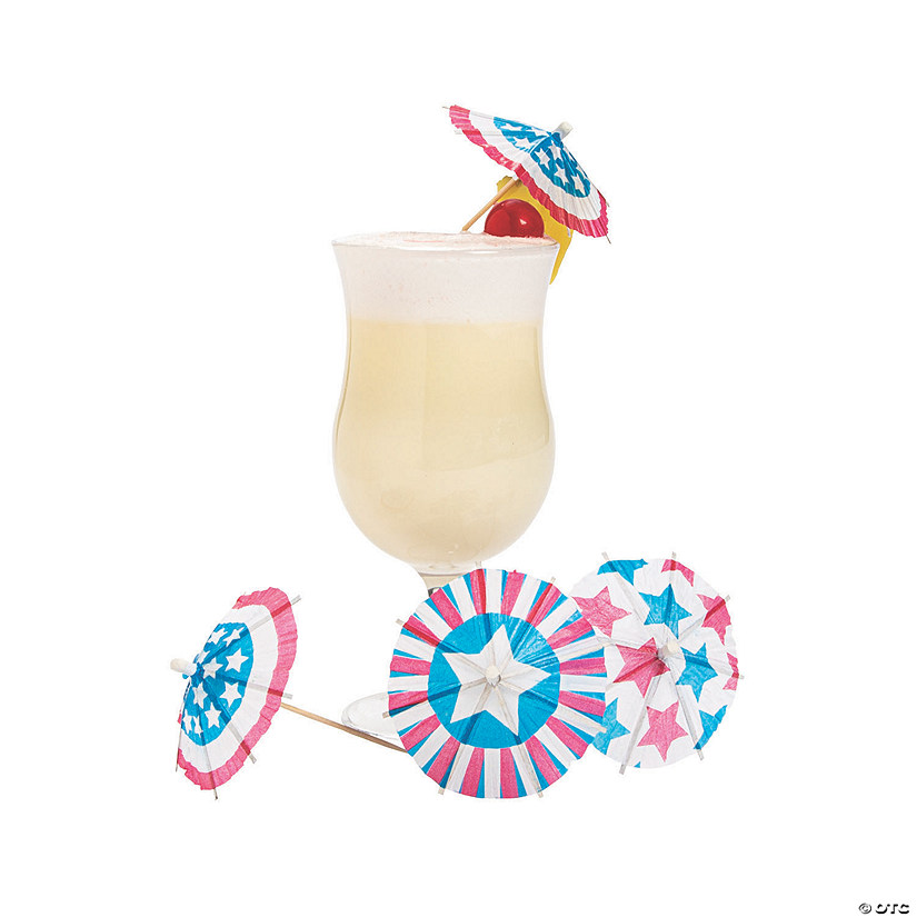 Patriotic Cocktail Umbrella Picks 144 Pc. Oriental Trading