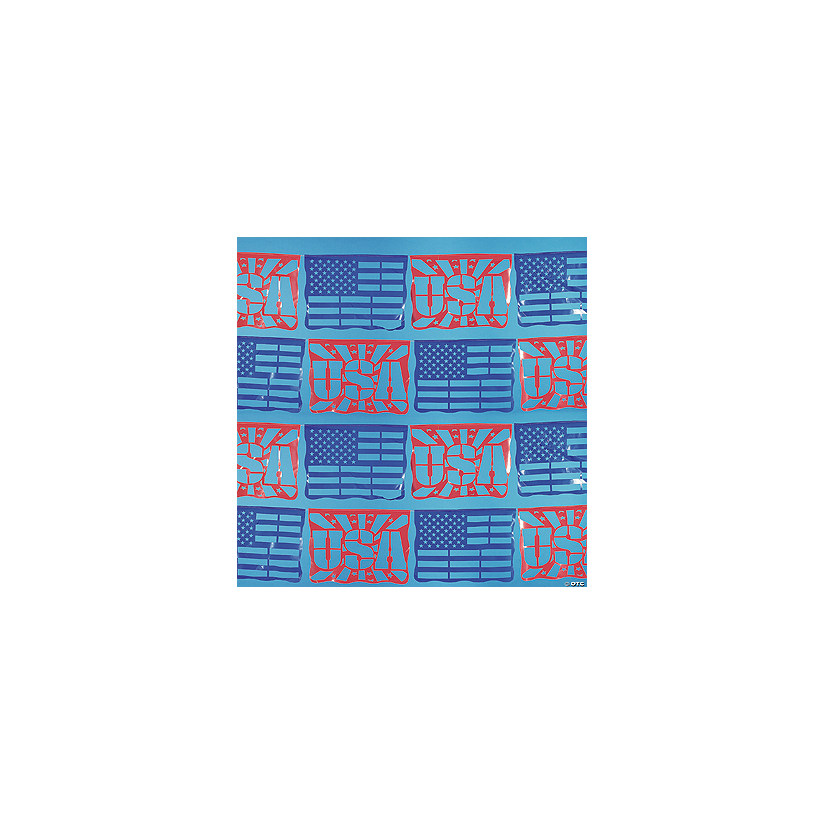Patriotic Cutout Plastic Pennant Banner Image