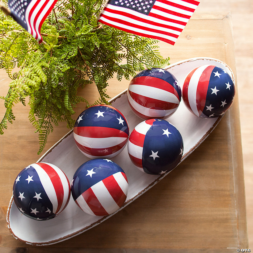 Patriotic Decorative Orbs Image