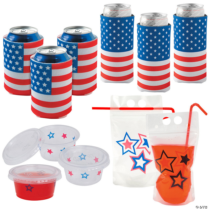 Patriotic Drinking Kit - 198 Pc. Image