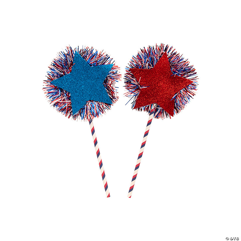 Patriotic Firecracker Wand Craft Kit - Makes 12 Image