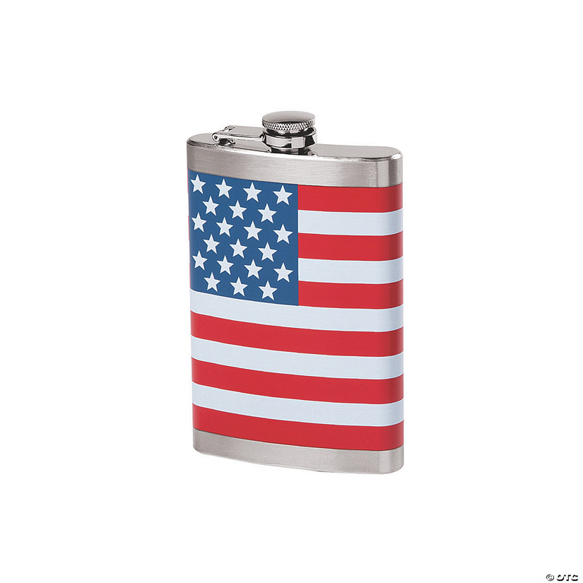 Patriotic Flag Flask Image