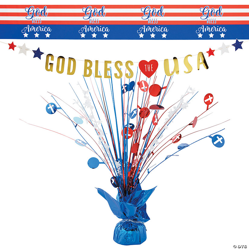 Patriotic God Bless America Value Decorating Kit - 4 Pc. Image