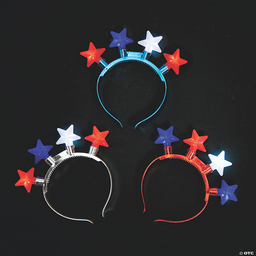 Patriotic Light-Up Head Boppers - 6 Pc. Image