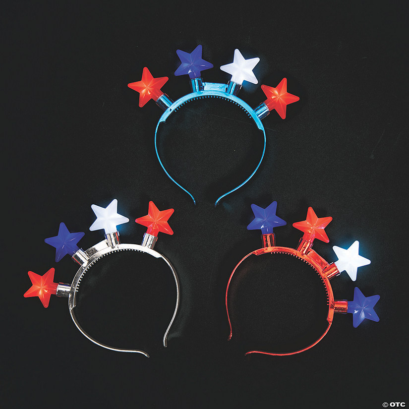 Patriotic LightUp Head Boppers 6 Pc.