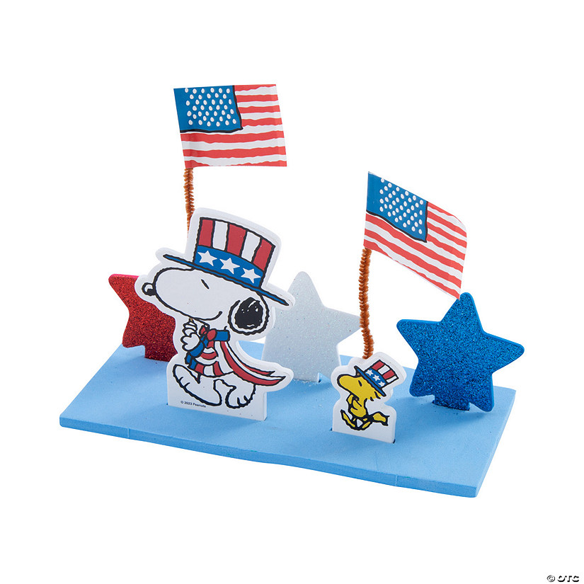 Patriotic Peanuts<sup>&#174;</sup> 3D Tabletop Craft Kit - Makes 12 Image